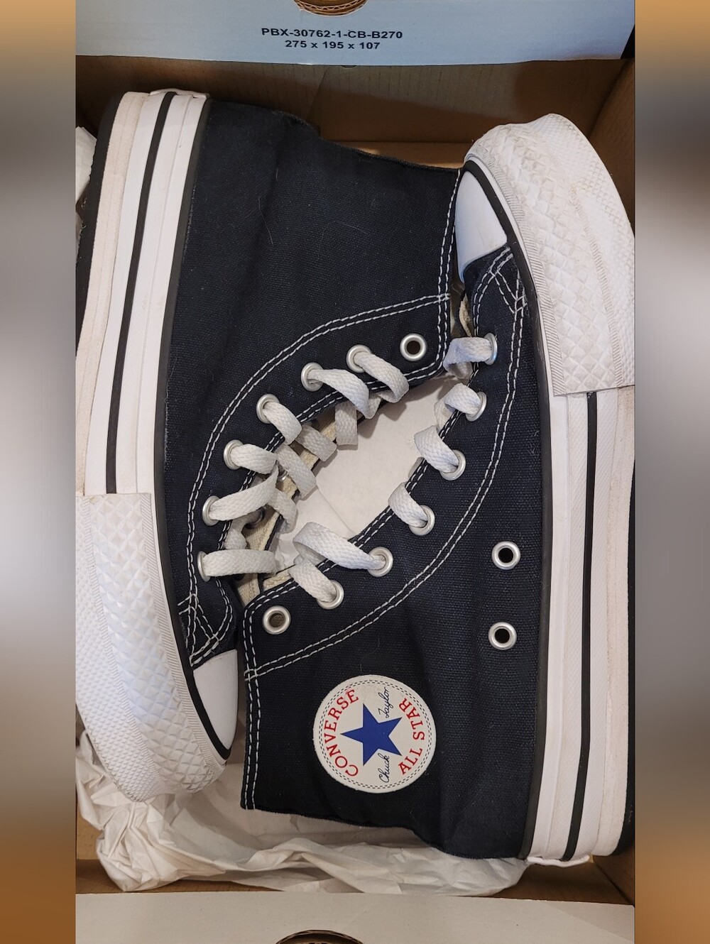 Converse Chuck Taylor High Top Youth Size 3 Black